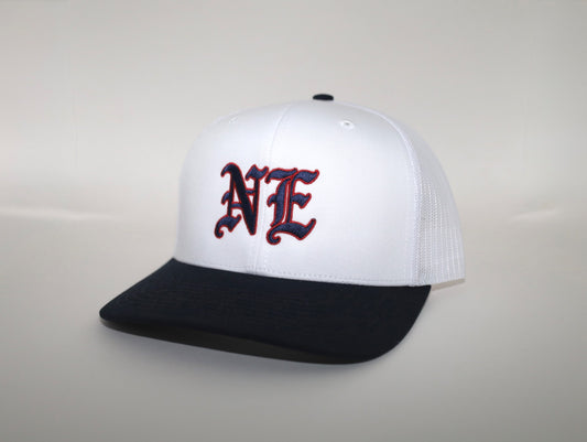 Old NE Trucker (white/navy)