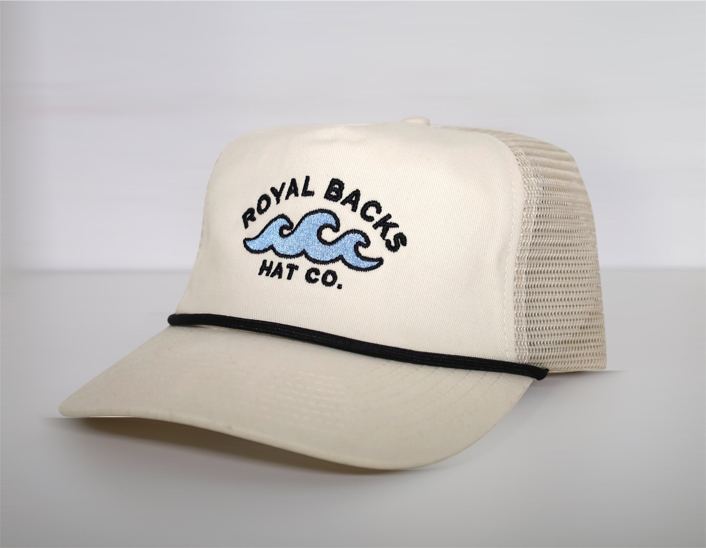RB HAT CO. TRUCKER (Cream/Black)