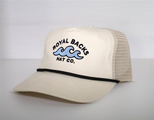 RB HAT CO. TRUCKER (Cream/Black)